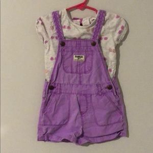OshKosh Overall Shorts Outfit